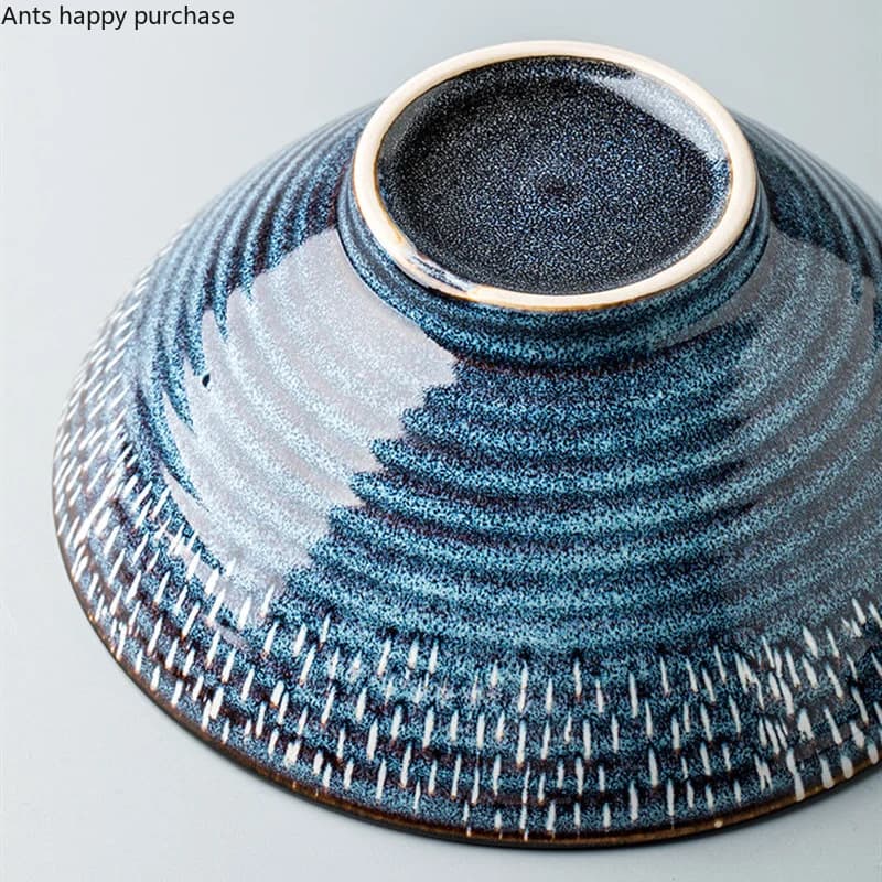 Large Blue Ceramic Bowl