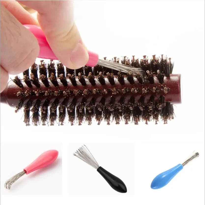 New Mini Hair Brush Combs Cleaner Embedded Tool Plastic Cleaning Remover Handle Tangle Hair Brush Hair Care Salon Styling Tools