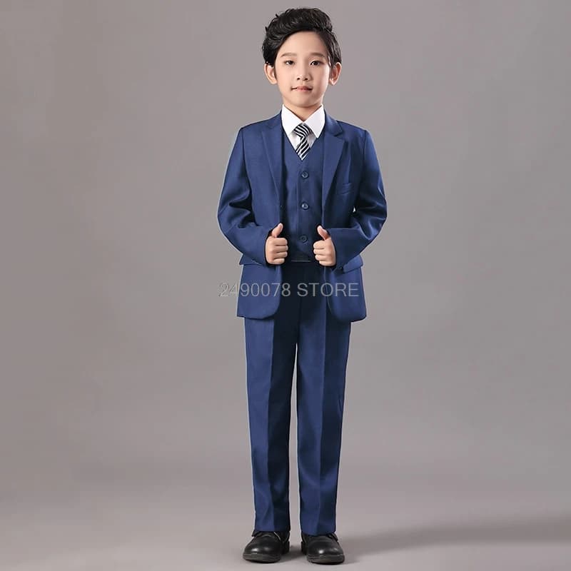 Boys Formal Tuxedo Suit Set with Blazer
