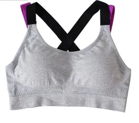 Women's Full Cup Sports Bra with Cross Back