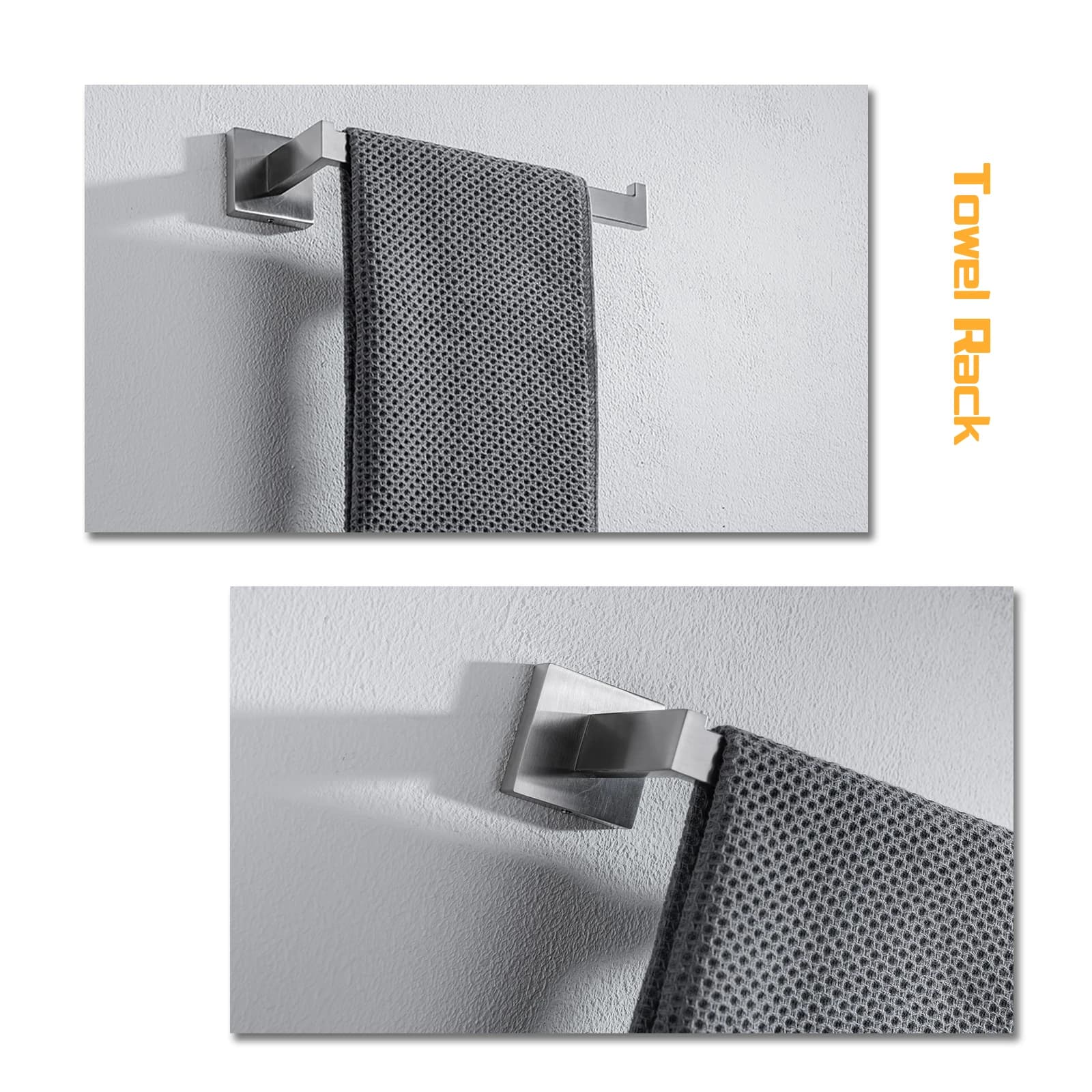 Bathroom Hardware Set Bathroom Accessories Black Robe Hook Towel Rail Bar Rack Bar Shelf Tissue Paper Holder Toothbrush Holder