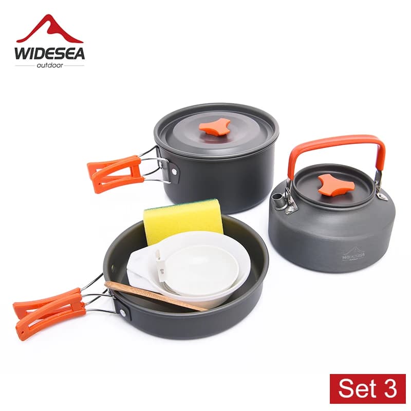 Camping Cookware and Tableware Set