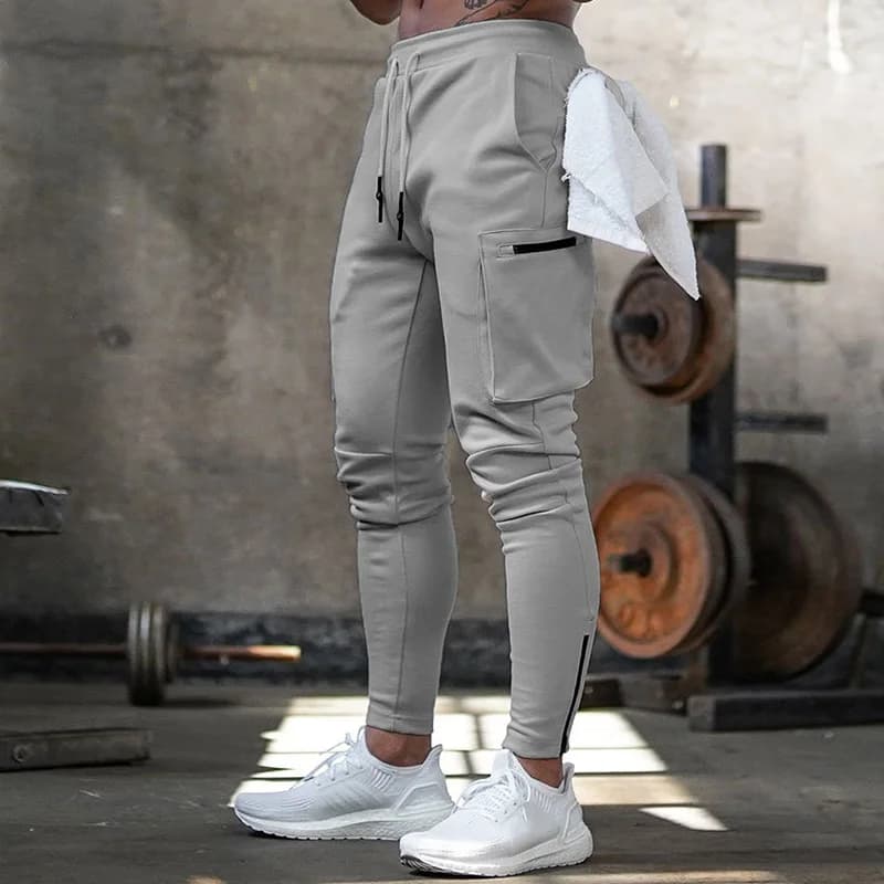 Men's Joggers with Zipper Pockets