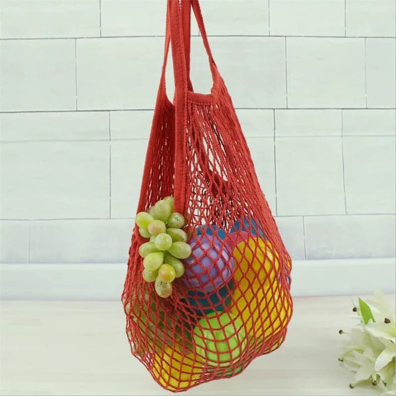 Reusable Cotton Mesh Grocery Bag