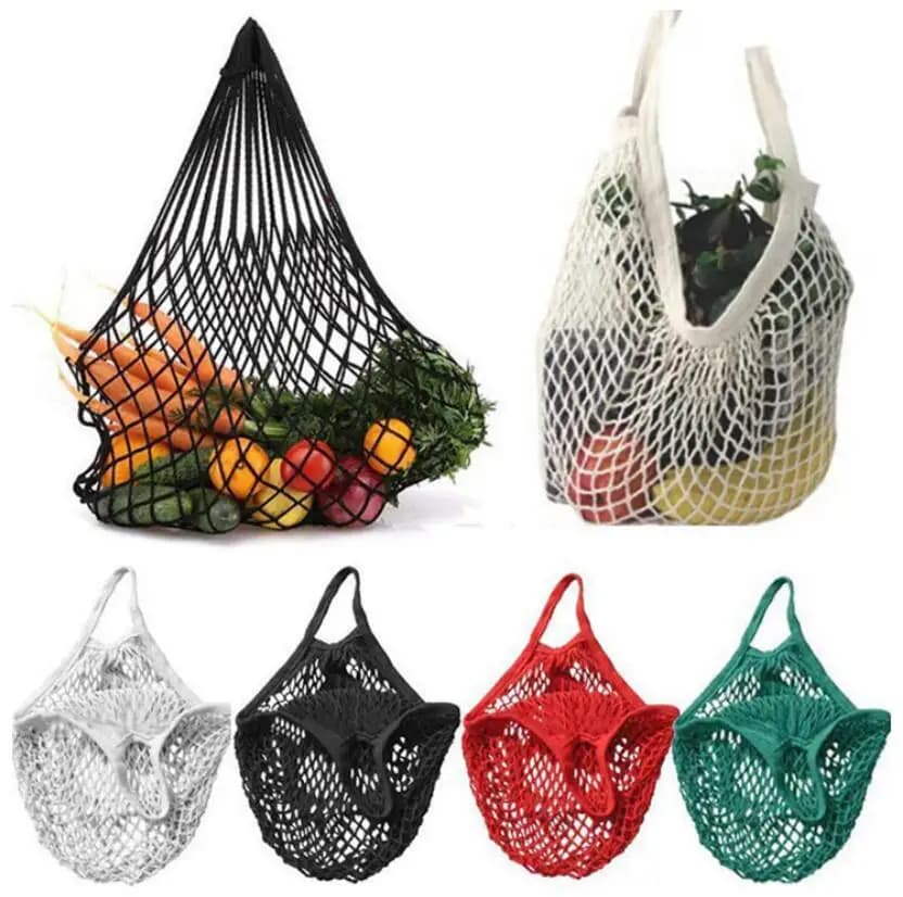 Reusable Cotton Mesh Grocery Bag