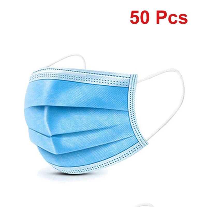 Disposable 3-Layer Face Masks with Earloops