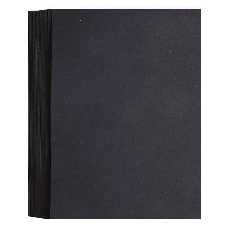 Black Cardboard Paper Sheets, 50-Count A3/A4