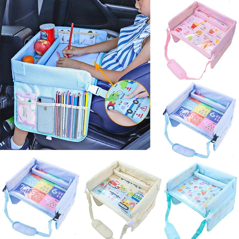 Car Seat Travel Tray Organizer