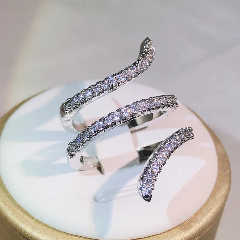 Layered Sterling Silver Statement Ring