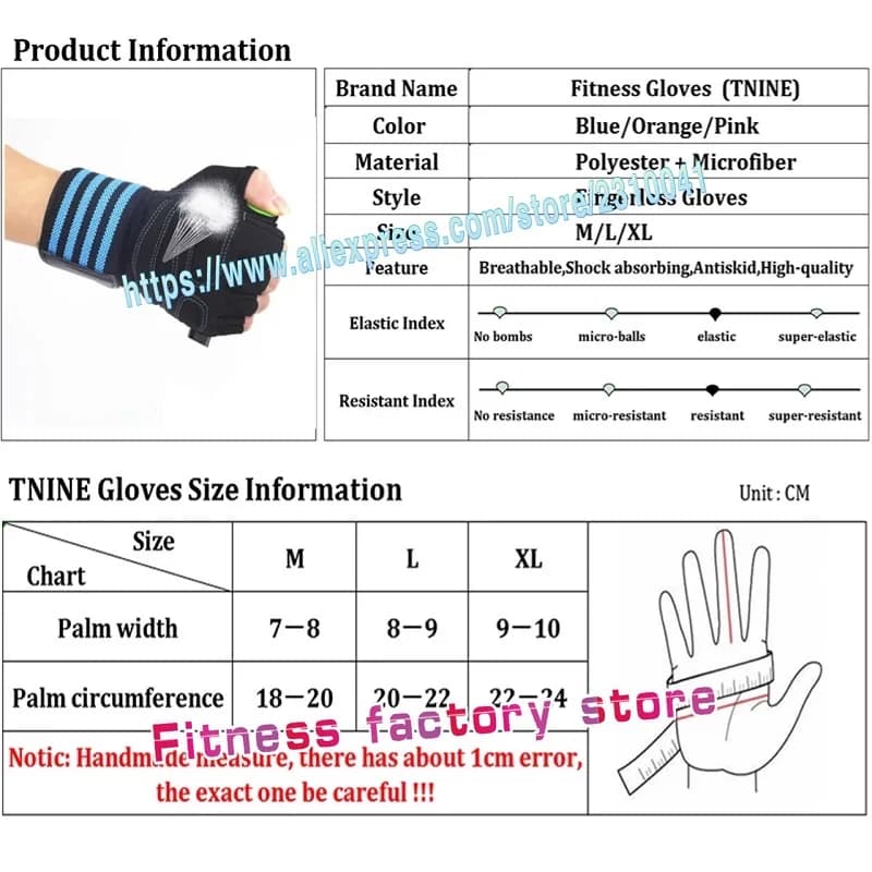 Weightlifting Gloves with Wrist Support