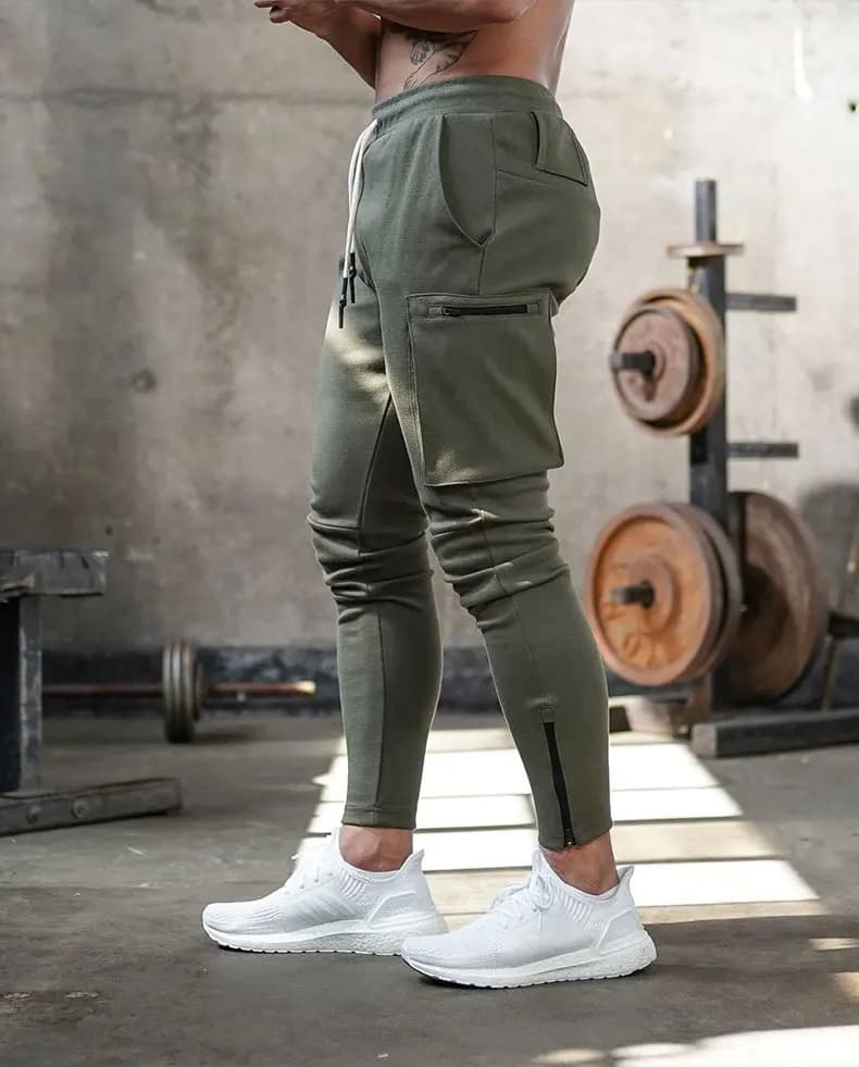 Men's Joggers with Zipper Pockets