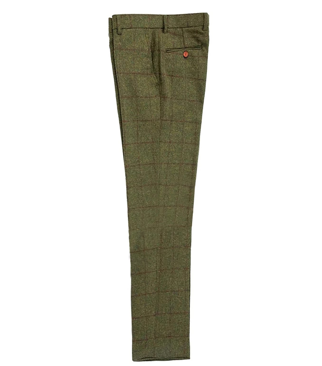 Men's 3-Piece Plaid Wool Suit