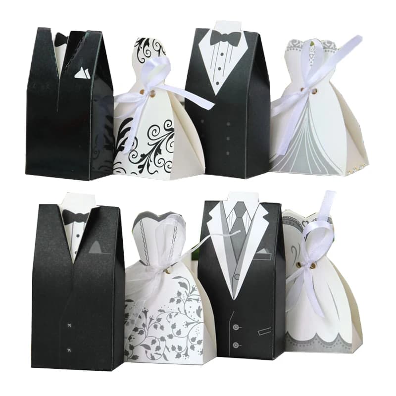 Bride and Groom Candy Box Wedding Favors