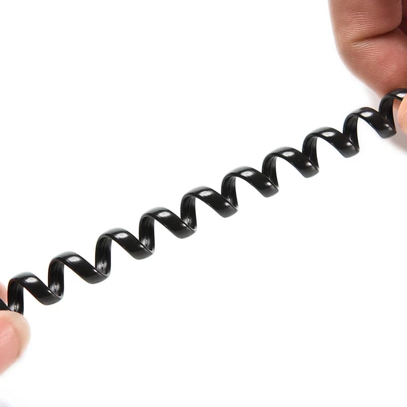 2 Meter Durable 6.5FT Telephone Handset Phone Extension Cord Curly Coil Line Cable Wire Telephone Coiled Cord