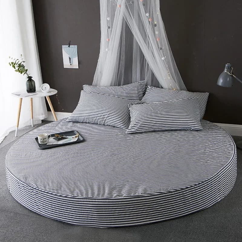 Round Cotton Fitted Sheet
