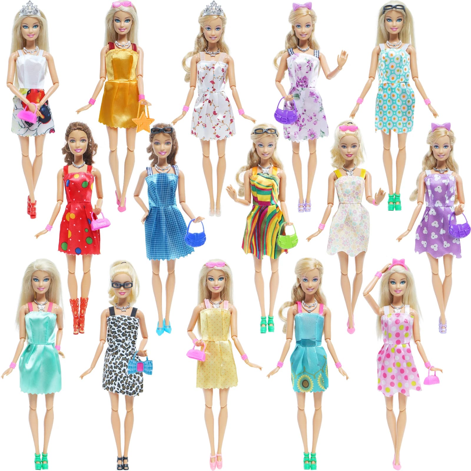 42-Piece Doll Accessory Set with Clothes and Shoes