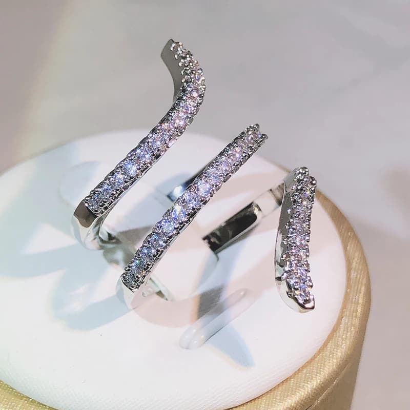 Layered Sterling Silver Statement Ring