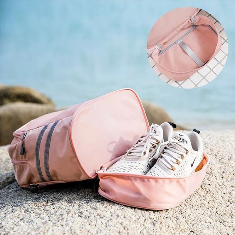 Large Capacity Backpack With Shoe Storage
