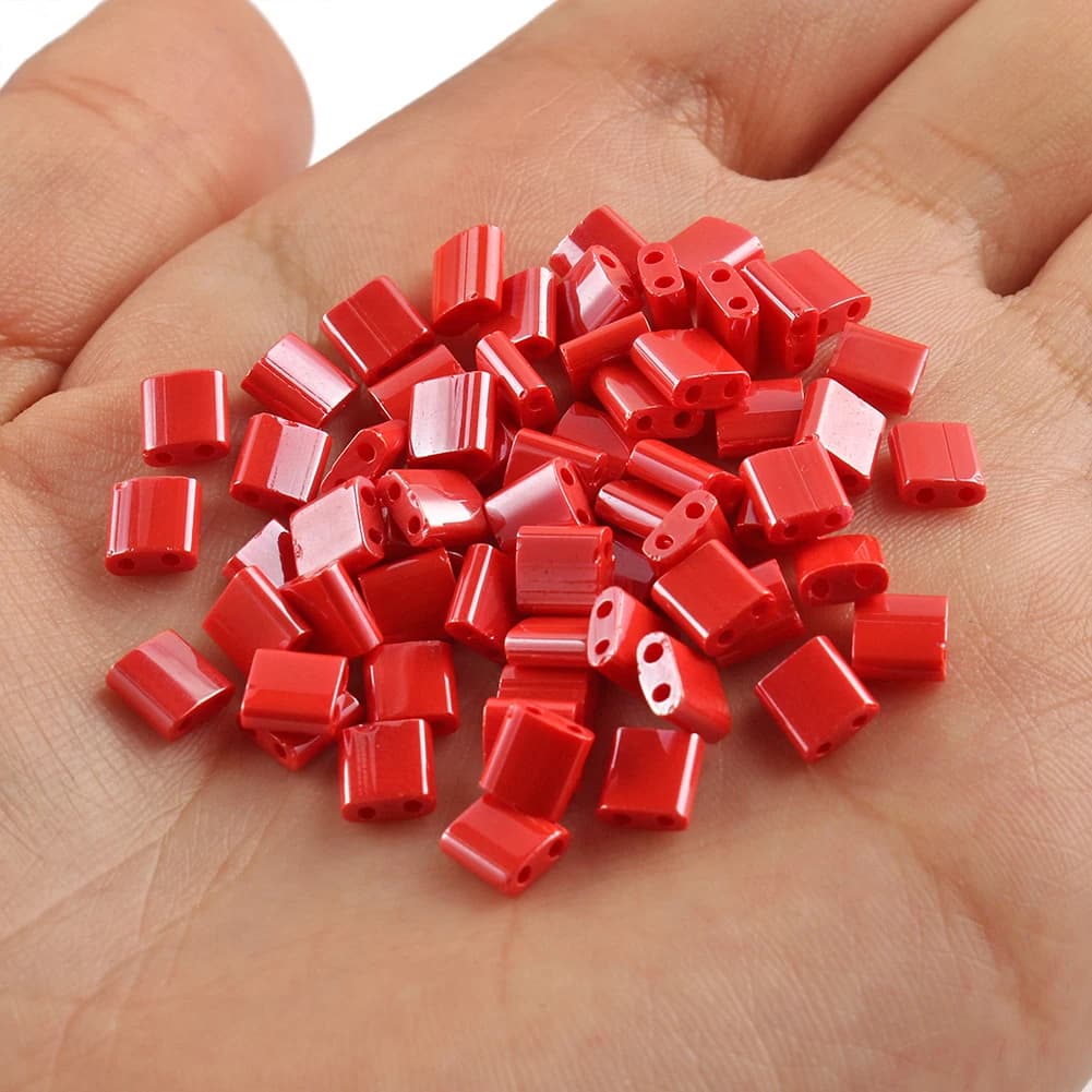 Multicolor Two-Hole Seedbeads for Jewelry