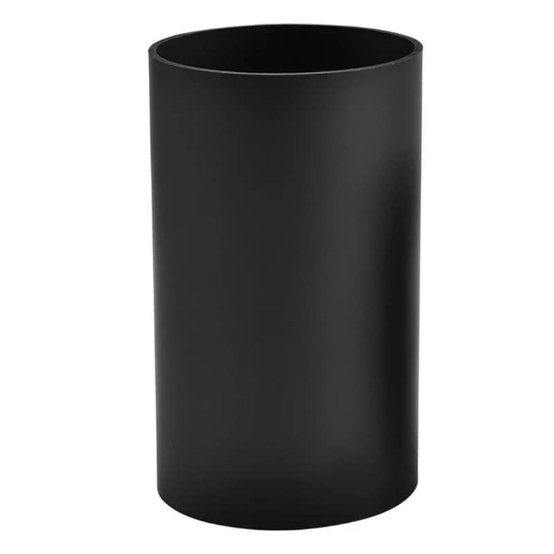 Black Plastic Utensil Holder Cylinder