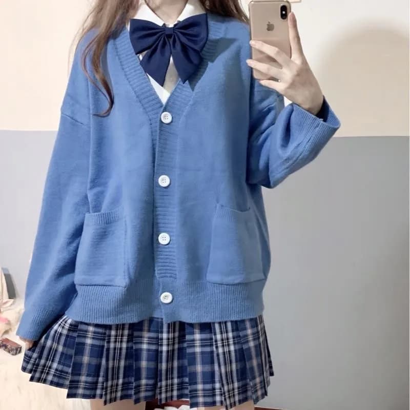 School Girl JK Cardigan Sweater Coat