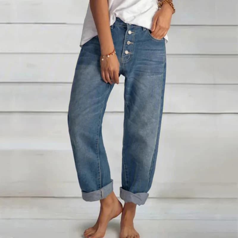 Women's High Waist Wide Leg Jeans