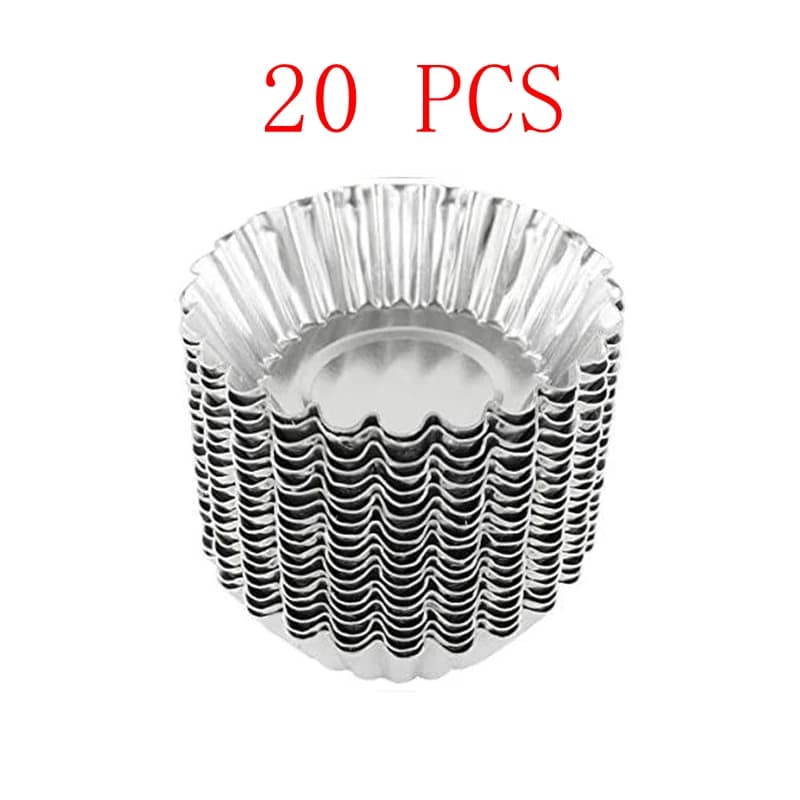 Aluminum Round Baking Molds Set of 20