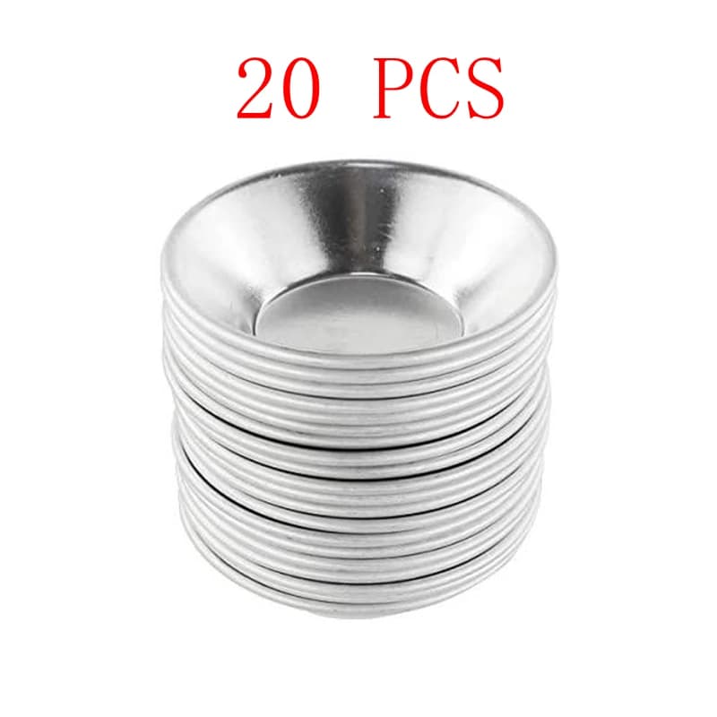 Aluminum Round Baking Molds Set of 20