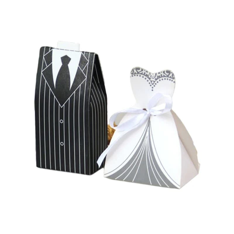 Bride and Groom Candy Box Wedding Favors
