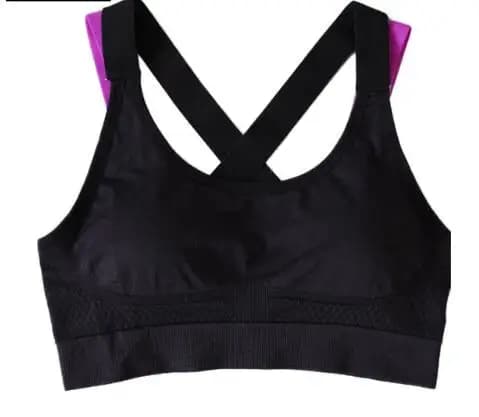 Women's Full Cup Sports Bra with Cross Back