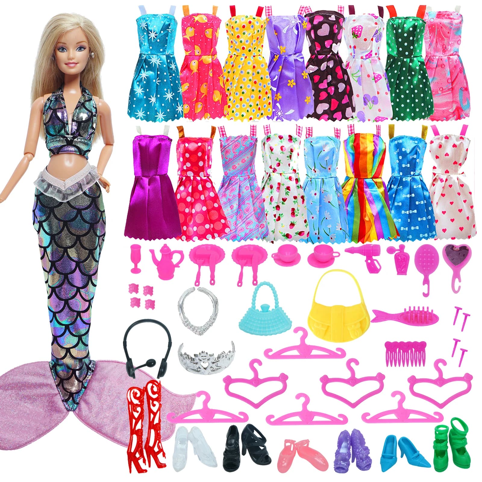 Doll Accessories Bundle 53 Piece Set
