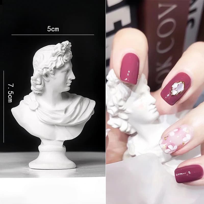 Nail Art Mini Artistic Statue, Nail Photo Props Tools,  Gel Nail Polish Tips Display Photography Tool