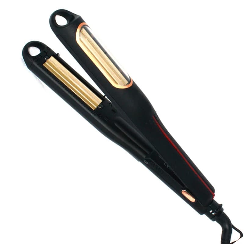 Ceramic Crimper Curling Iron with Wave Plates