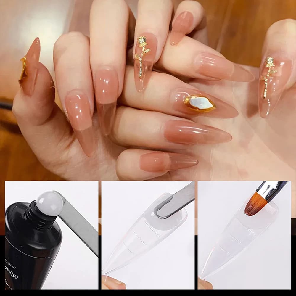 Nail Extension Forms, Clear, 100 Pack