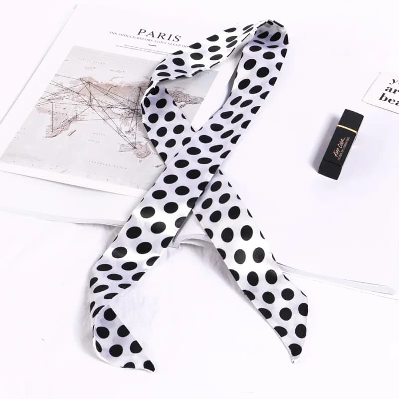 Printed Floral Skinny Scarf