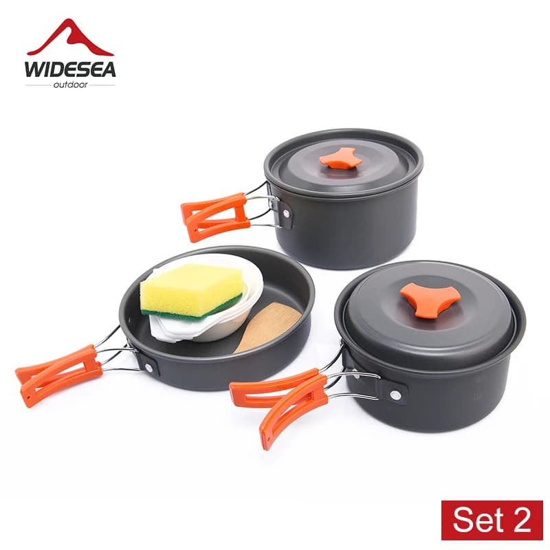 Camping Cookware and Tableware Set