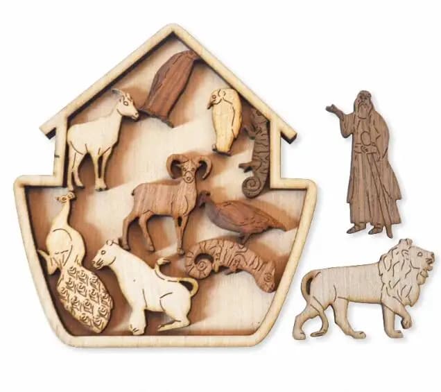 Wooden Brain Teaser Puzzle Set
