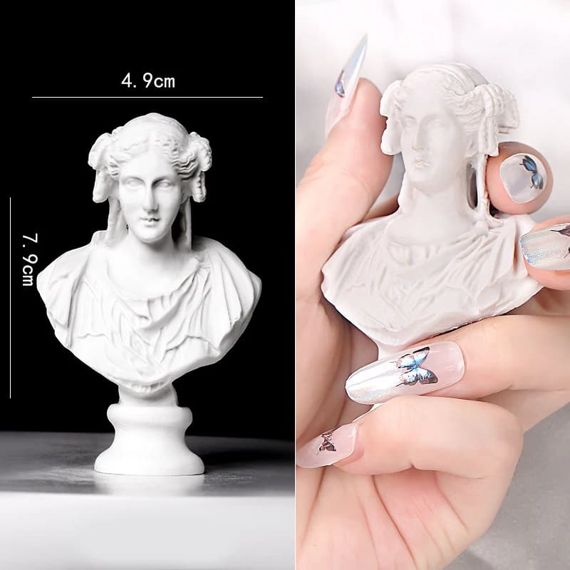 Nail Art Mini Artistic Statue, Nail Photo Props Tools,  Gel Nail Polish Tips Display Photography Tool