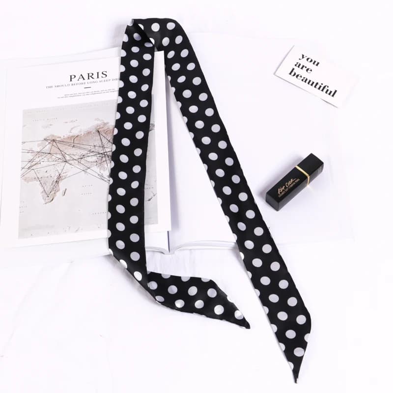 Printed Floral Skinny Scarf