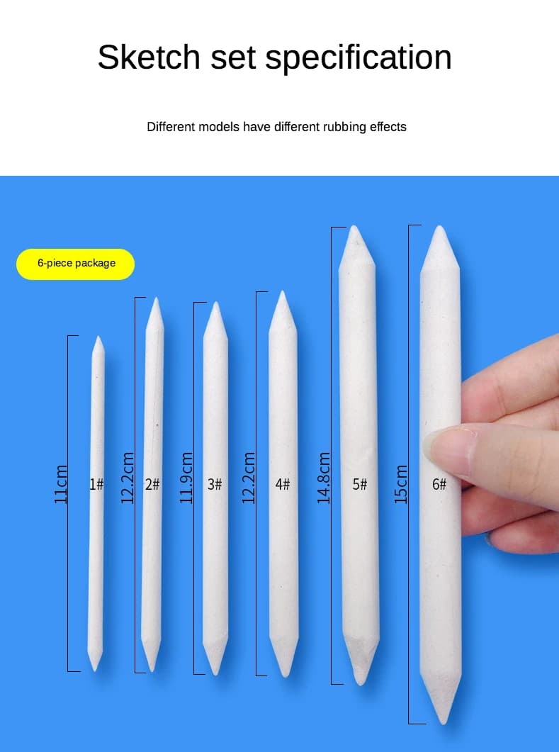 Blending Stumps and Tortillons Sketch Art Tool Set