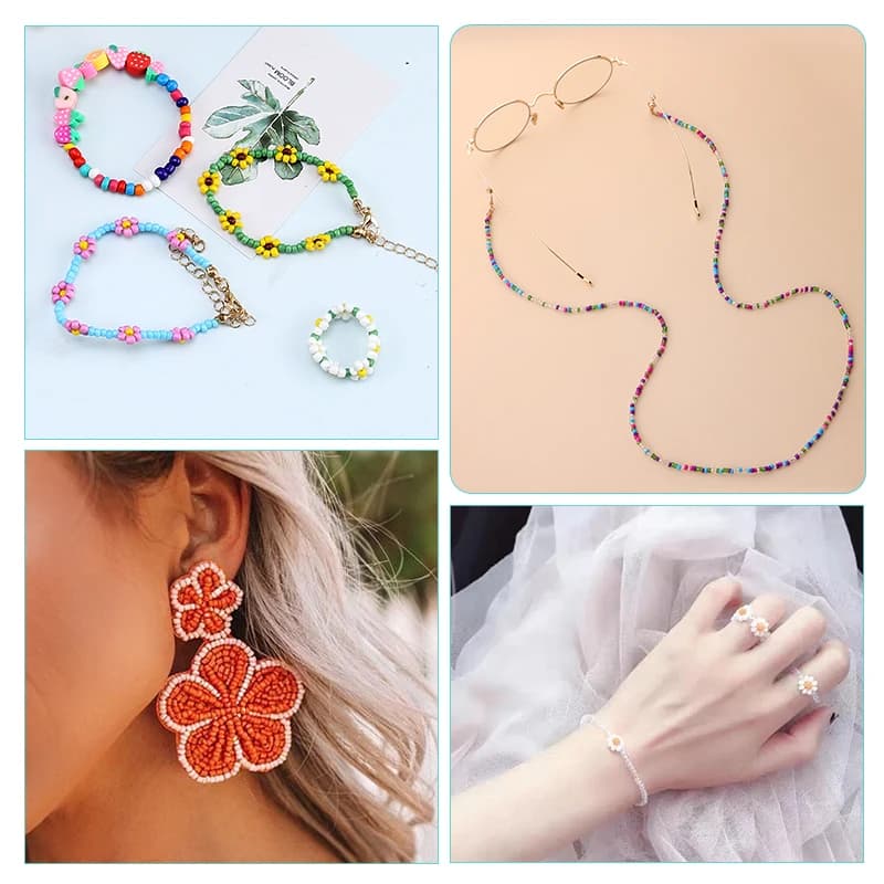 Glass Seed Beads Jewelry Making Kit 20000pcs