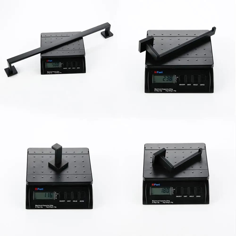 Bathroom Accessories Bathroom Hardware Set Black Robe Hook Towel Rail Bar Rack Bar Paper Holder Shelf