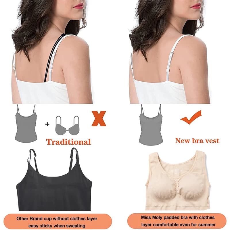 Women's Tank Top with Removable Shelf Bra