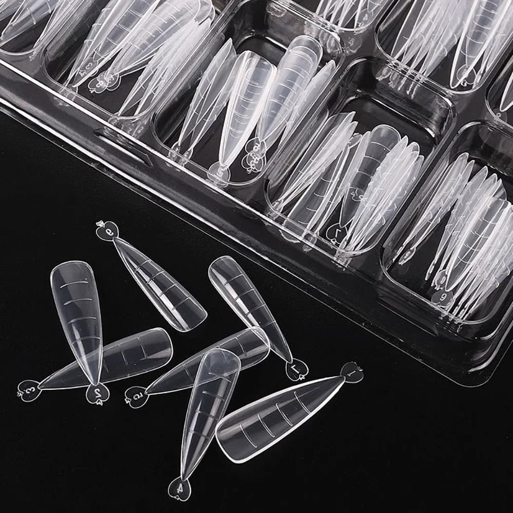 Nail Extension Forms, Clear, 100 Pack