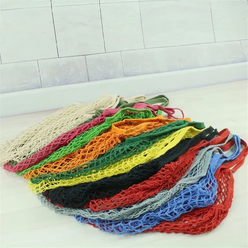 Reusable Cotton Mesh Grocery Bag