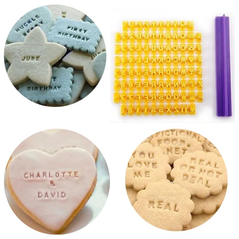 Alphabet Letter Fondant Stamp Set