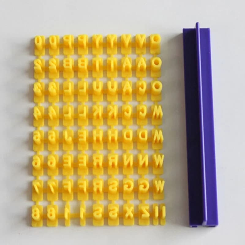 Alphabet Letter Fondant Stamp Set