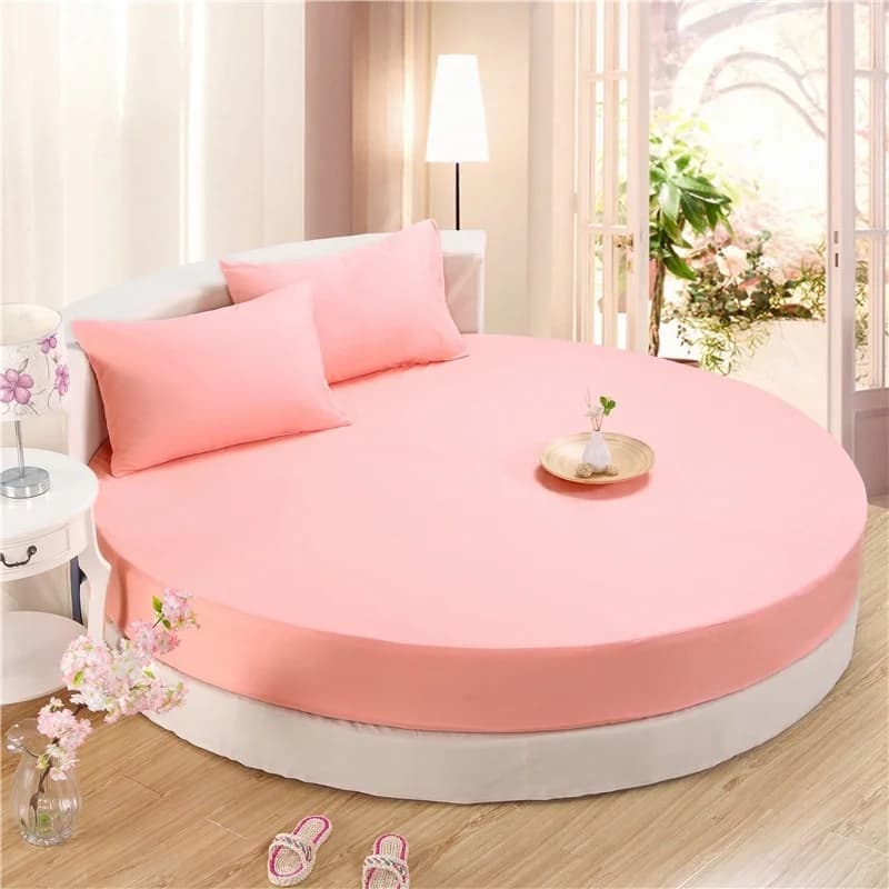 Round Cotton Fitted Sheet