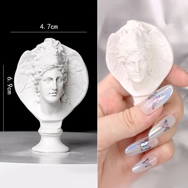 Nail Art Mini Artistic Statue, Nail Photo Props Tools,  Gel Nail Polish Tips Display Photography Tool