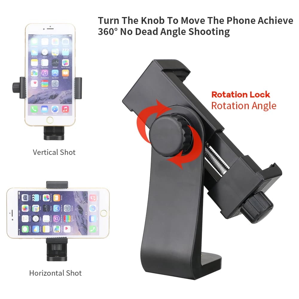 Foldable Phone Tripod Stand, Adjustable Height